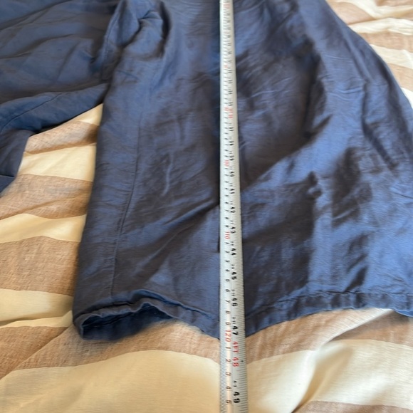 Uniqlo linen blend one piece Jumpsuit Blue Oversized flowy relaxed Size S - Picture 13 of 13